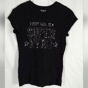 BLACK FRIDAY SALE Girl's Short Sleeve Tee Size 14 / XL Black, 3 For $12